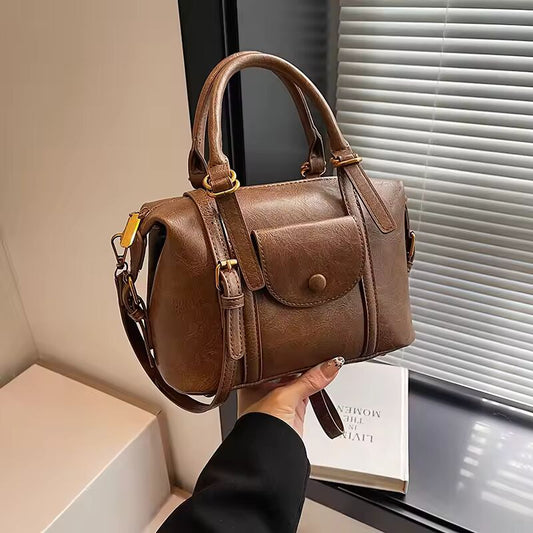 Y2K Retro Bag for Women 2025 New Fashionable and Versatile Crossbody Bag PU Leather Texture Handheld Casual Handbag Shoulder Bag