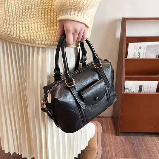 Y2K Retro Bag for Women 2025 New Fashionable and Versatile Crossbody Bag PU Leather Texture Handheld Casual Handbag Shoulder Bag